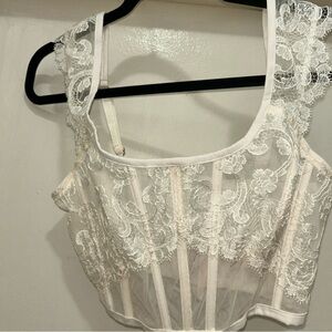 Victoria's Secret Lace Bustier - Cream